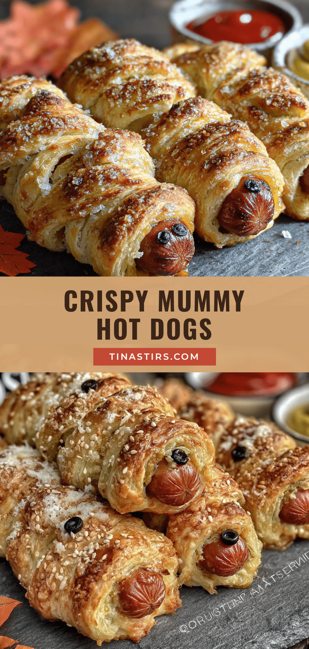 Crispy Mummy Hot Dogs recipe