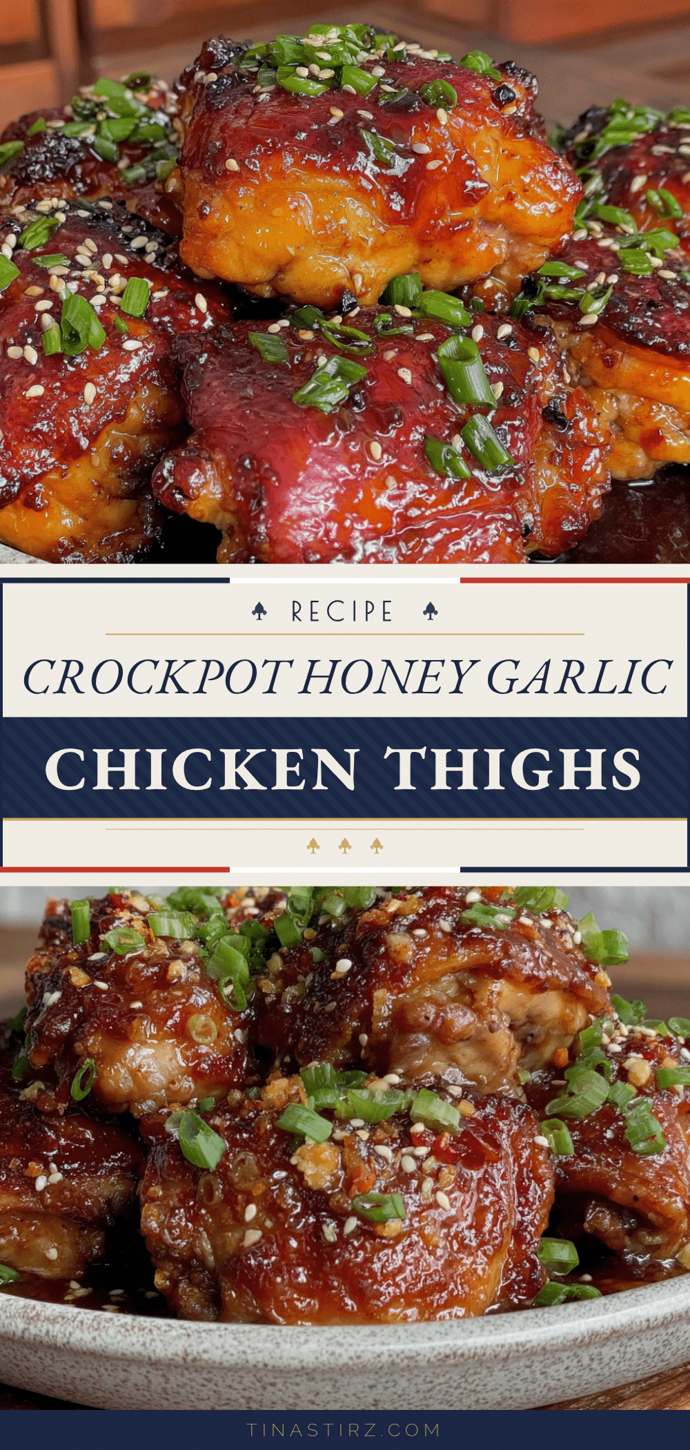 crockpot honey garlic chicken thighs recipe