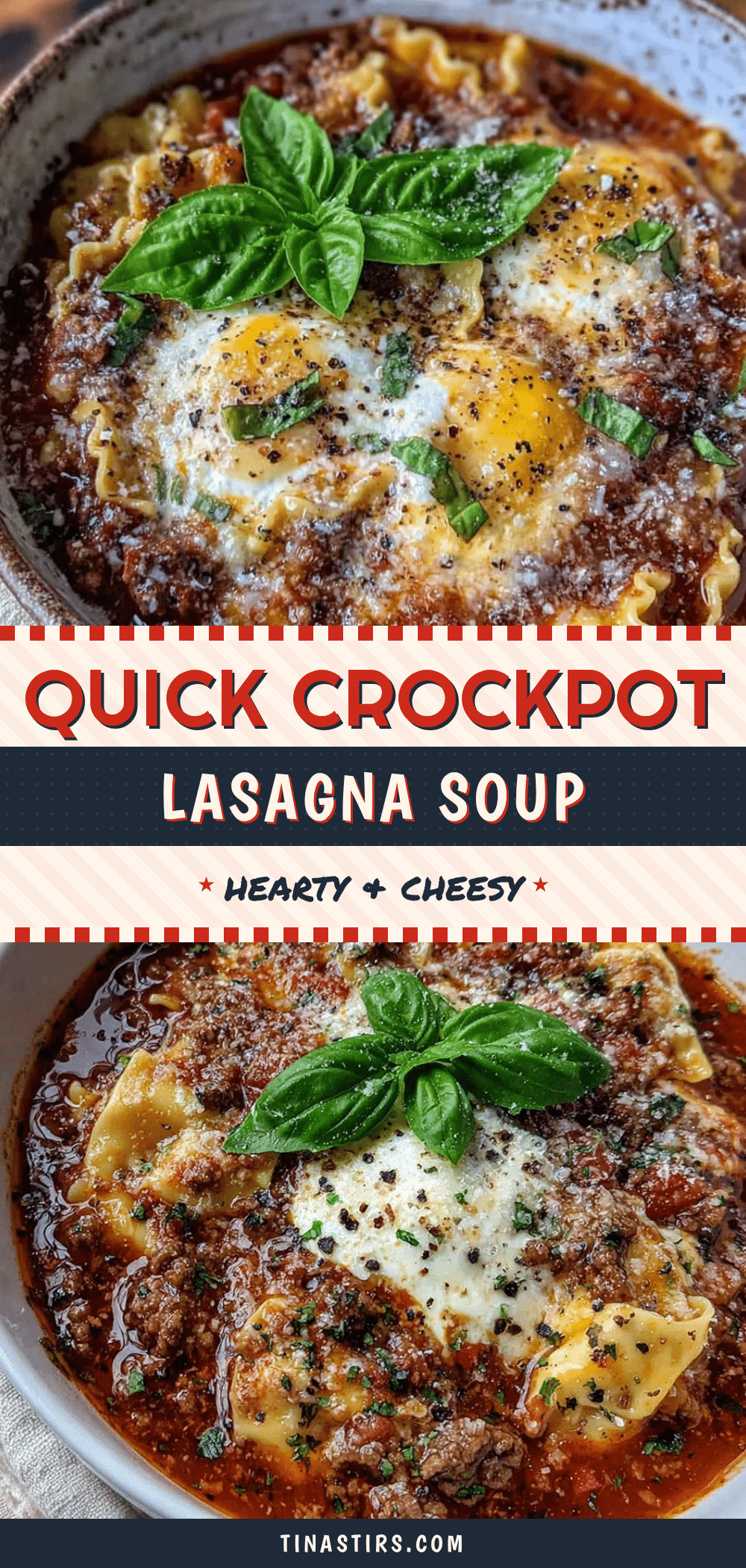 crockpot lasagna soup recipe