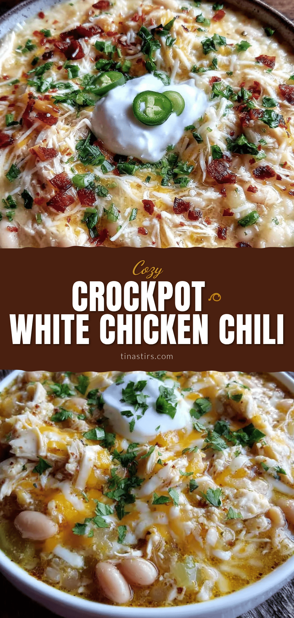 Crockpot White Chicken Chili with Cream Cheese recipe