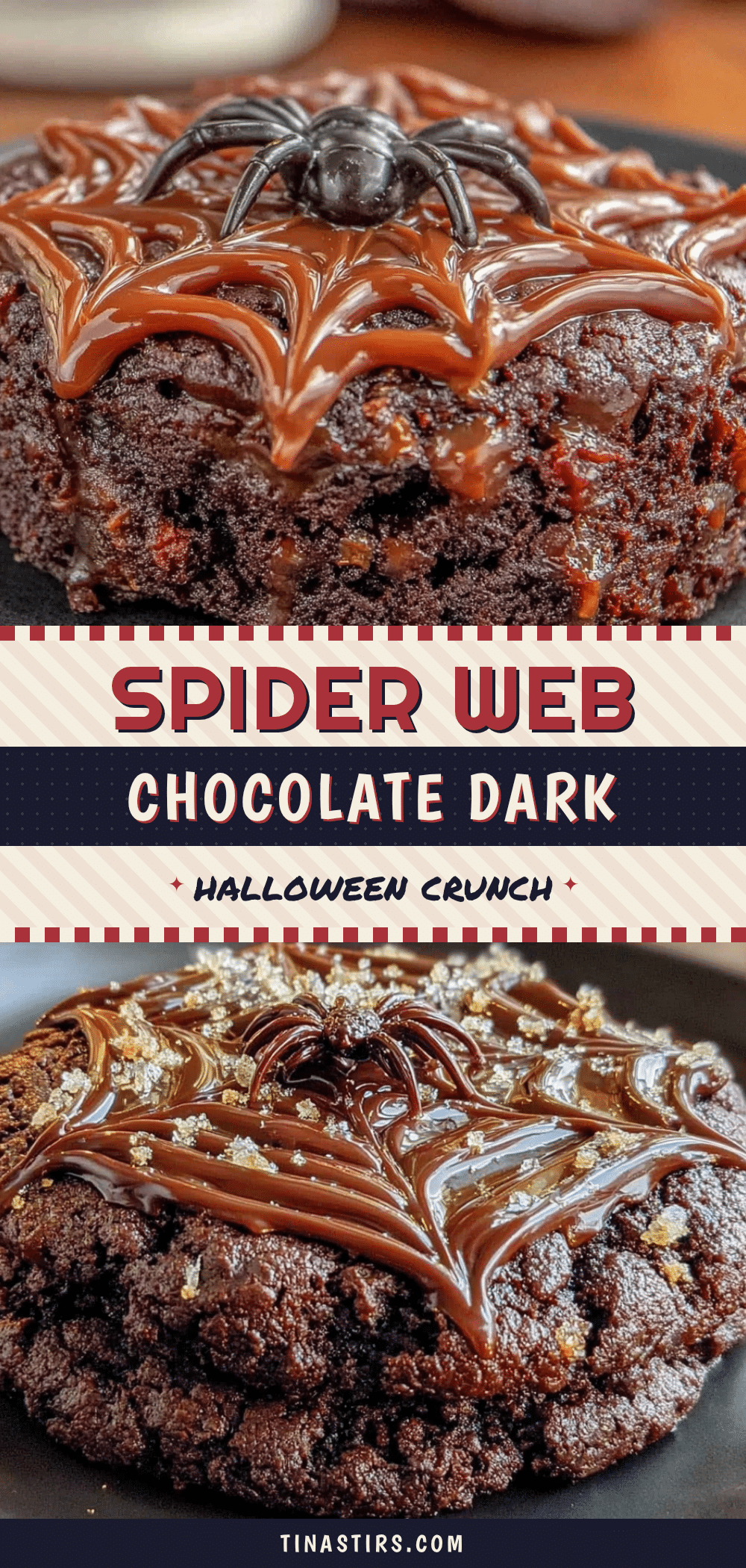 dark chocolate spider web cookies recipe