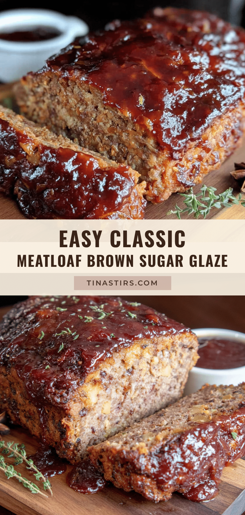 easy classic meatloaf with brown sugar glaze recipe