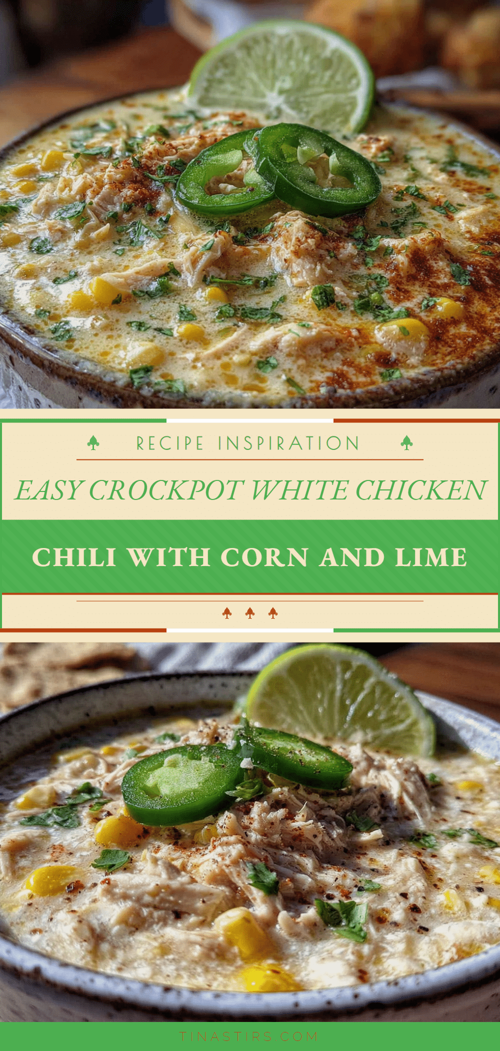 easy crockpot white chicken chili recipe