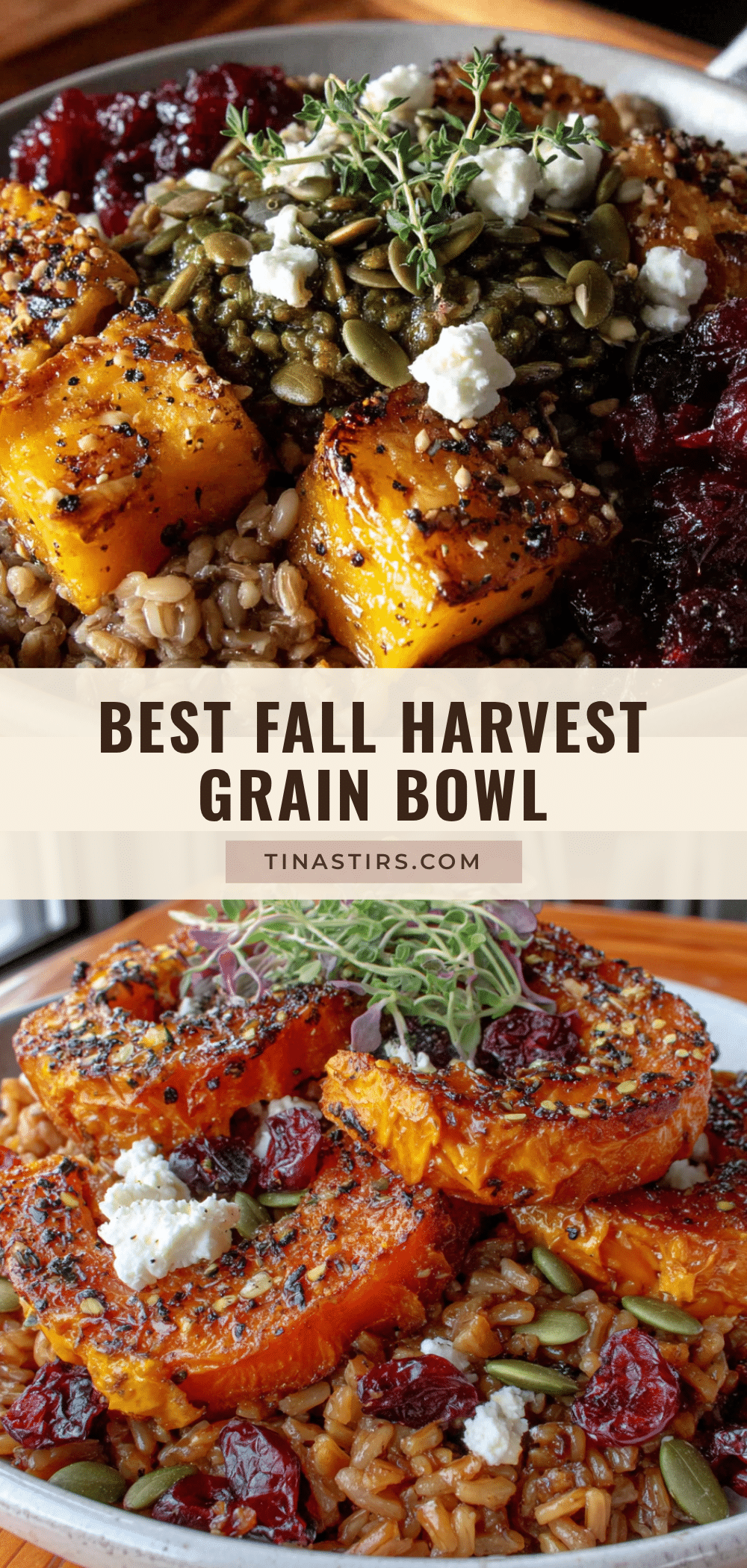 fall harvest grain bowl recipe