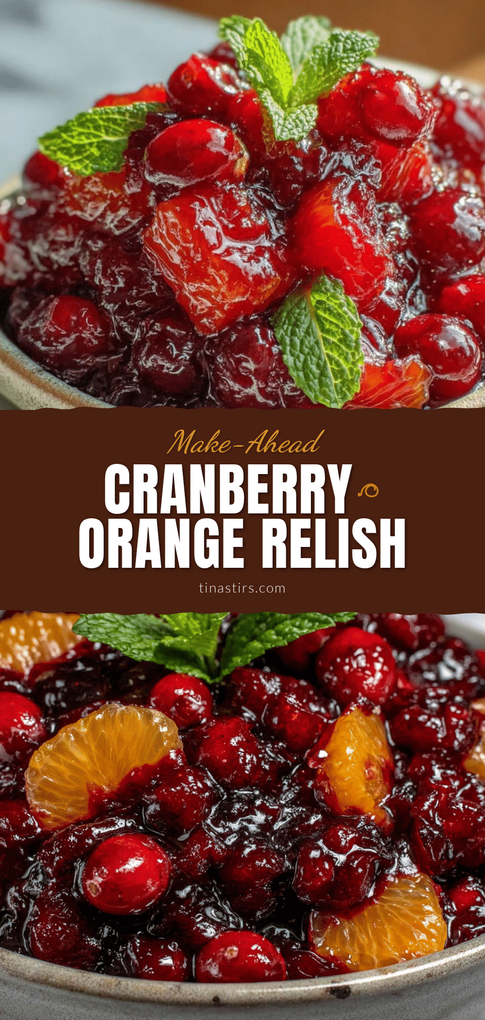 fresh make-ahead cranberry orange relish recipe