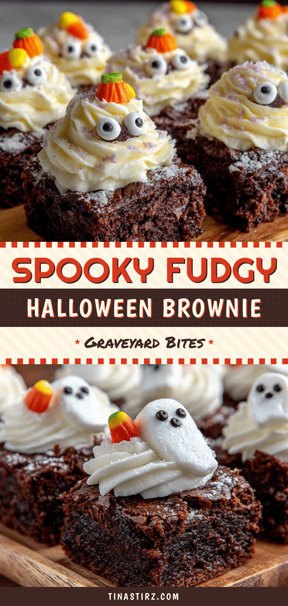 Halloween brownie graveyard bites recipe