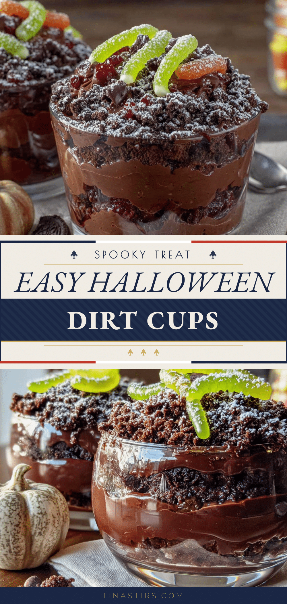 halloween dirt cups recipe