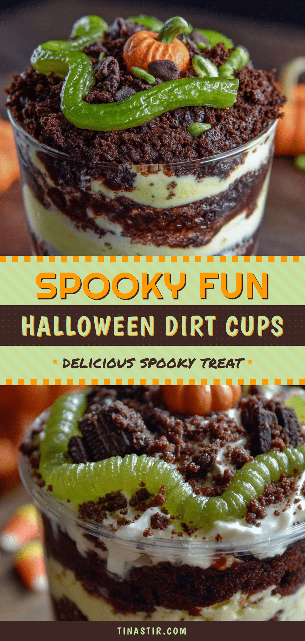 halloween dirt cups recipe