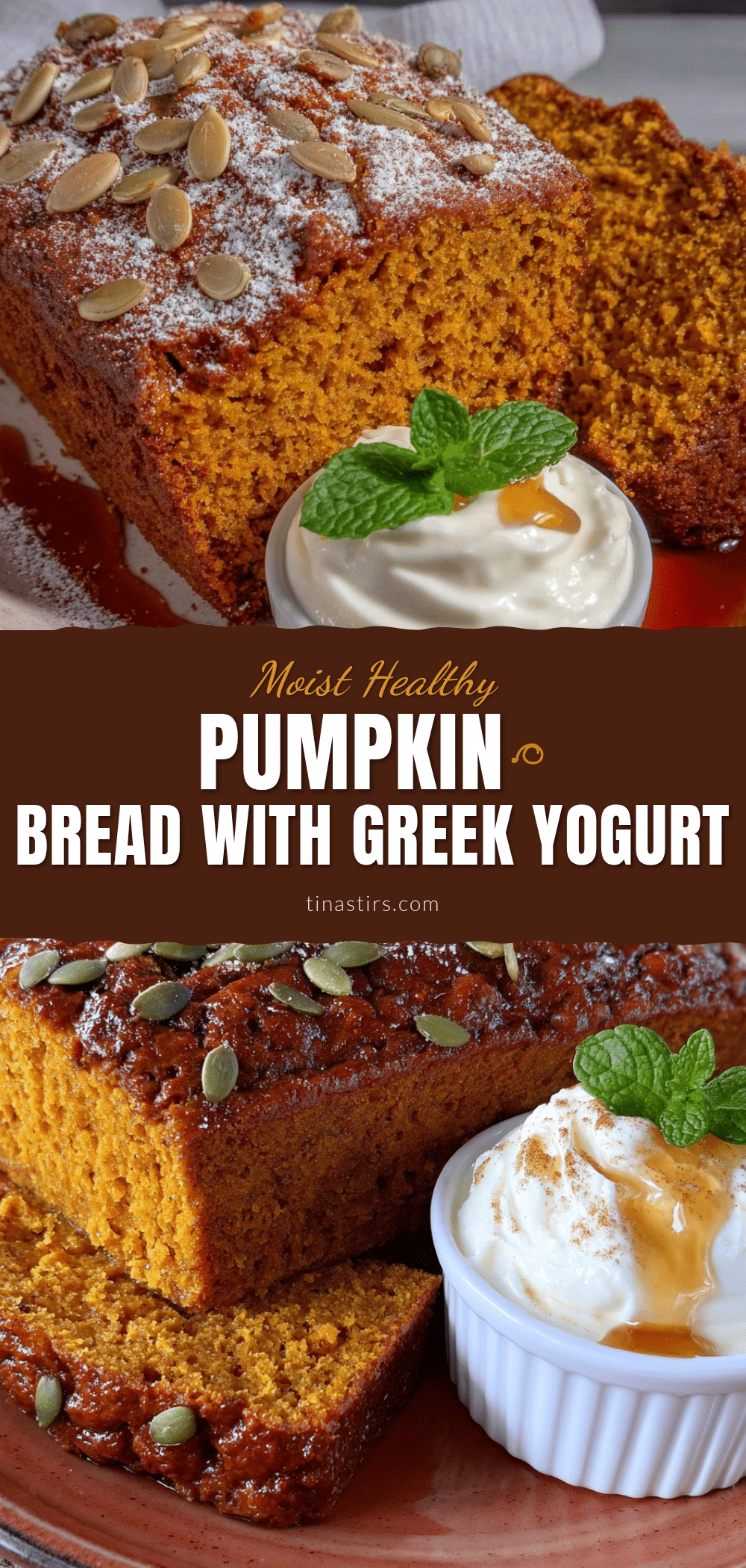 healthy pumpkin bread with greek yogurt recipe