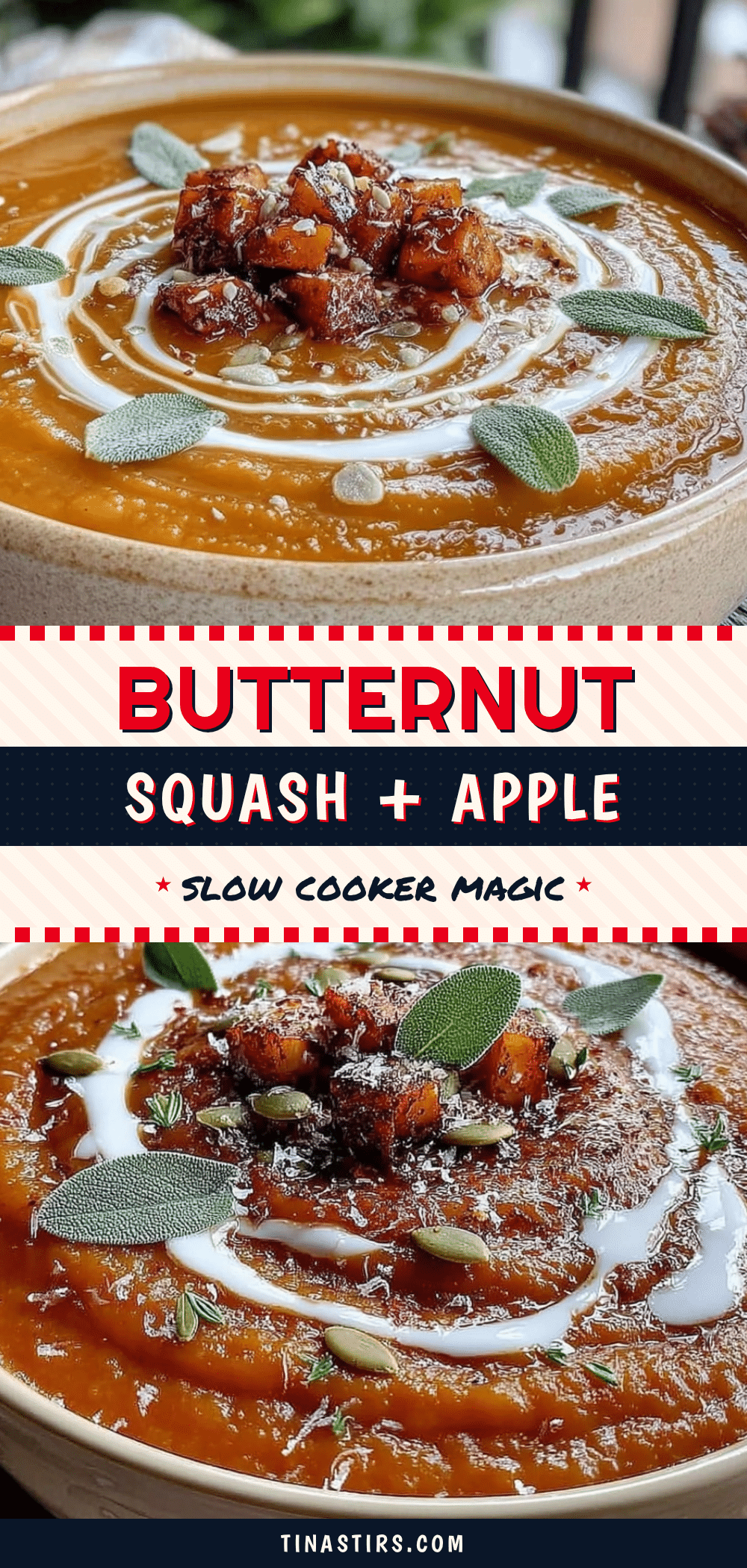 healthy slow cooker butternut squash apple soup recipe
