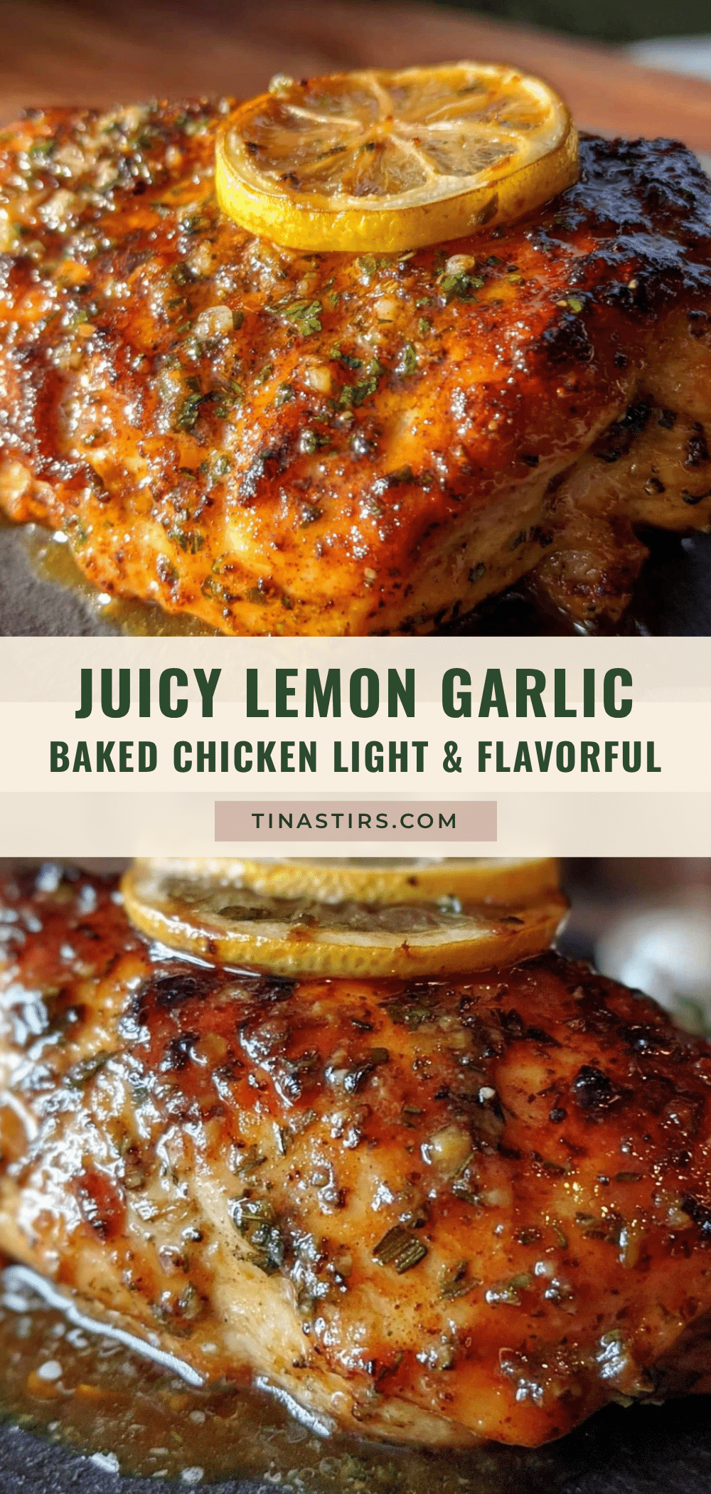 lemon garlic baked chicken recipe