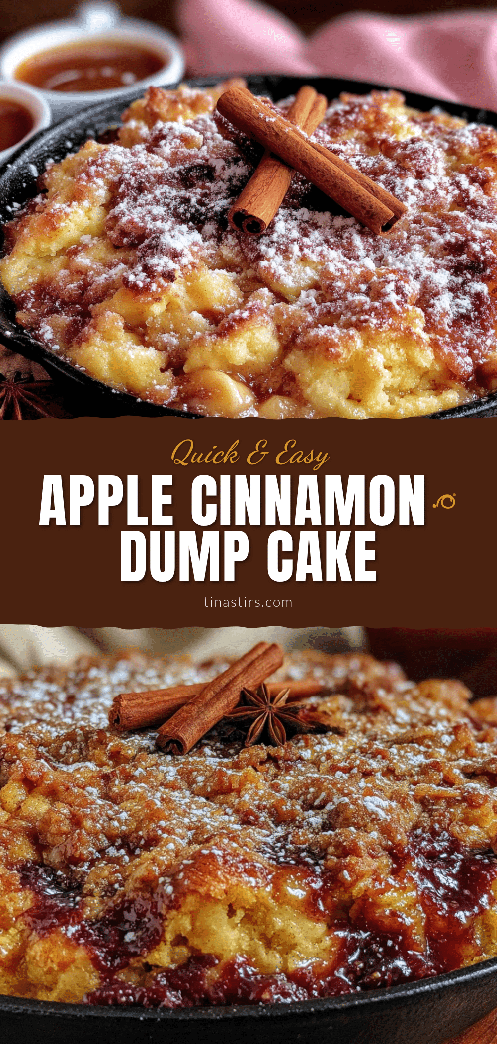 overnight apple cinnamon dump cake recipe