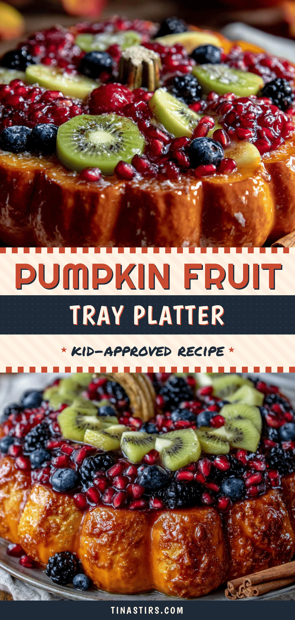 pumpkin-shaped fruit tray recipe