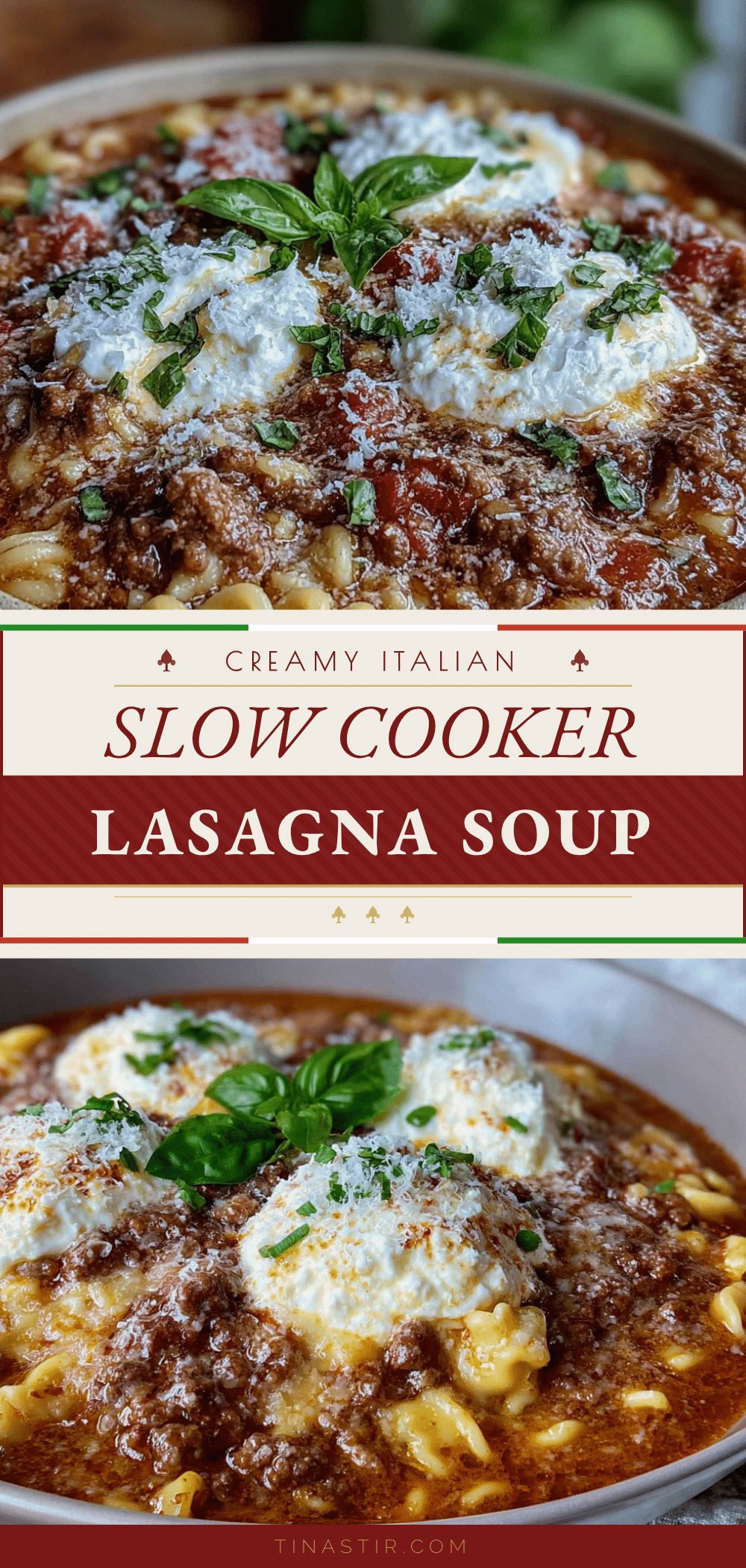 slow cooker lasagna soup recipe