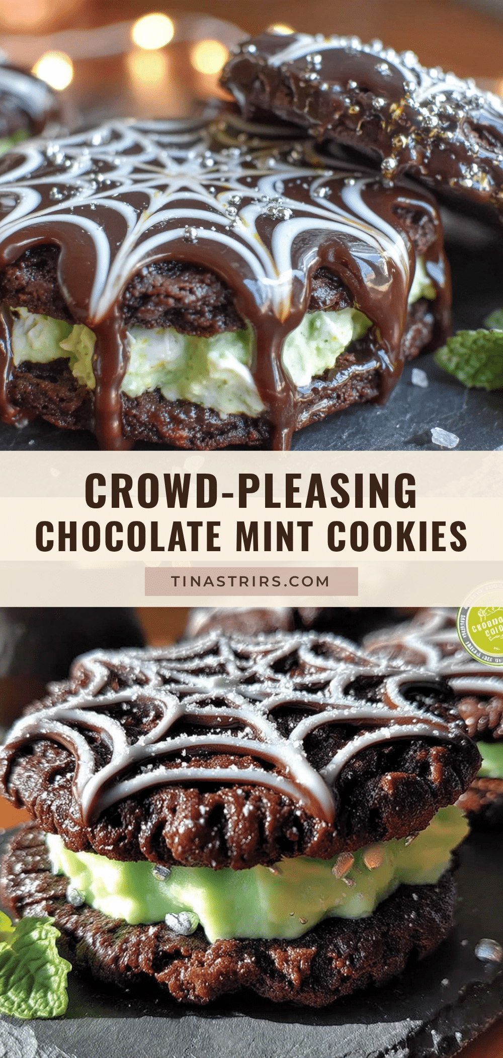 chocolate mint halloween cookies recipe