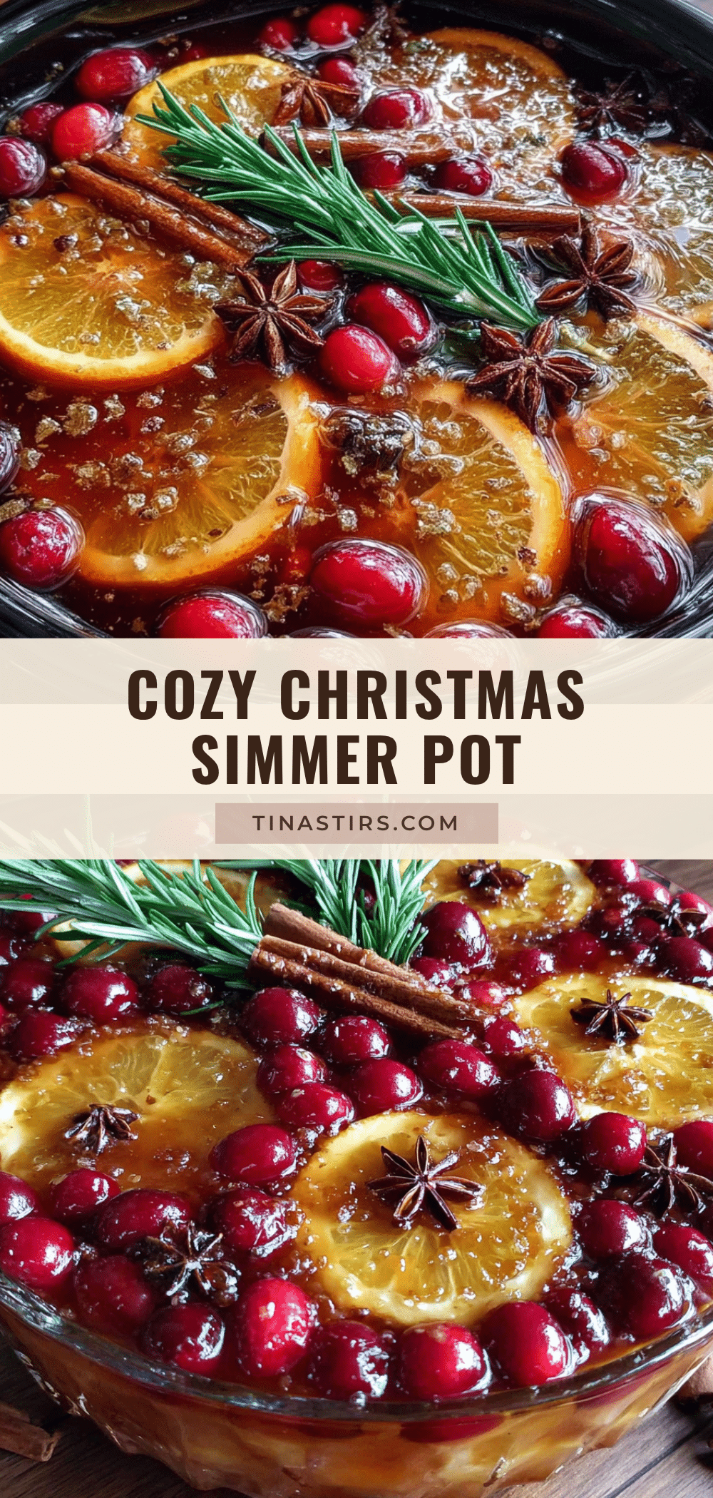 cozy Christmas simmer pot with orange and cloves recipe