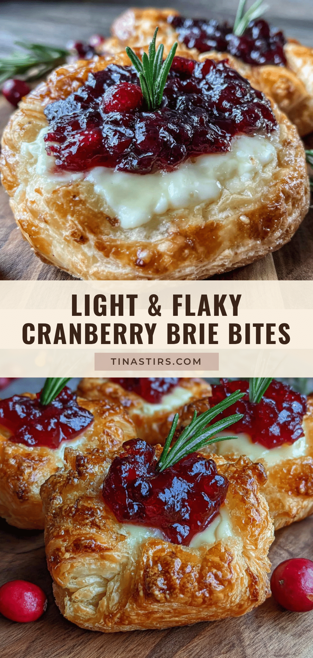cranberry brie bites recipe