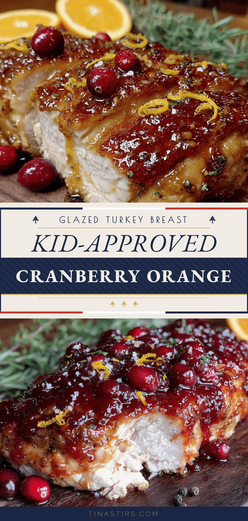 cranberry orange glazed turkey breast recipe