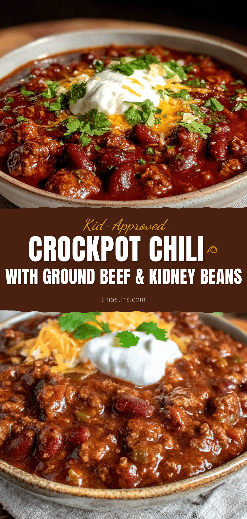 crockpot chili with ground beef recipe