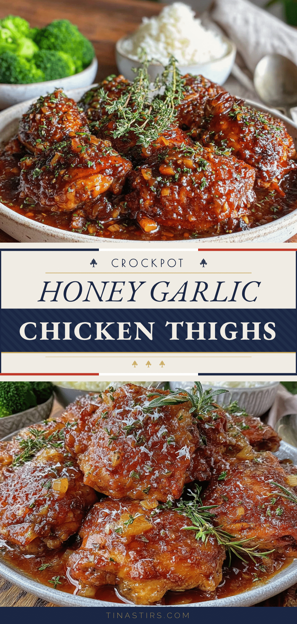 honey garlic chicken thighs crockpot recipe