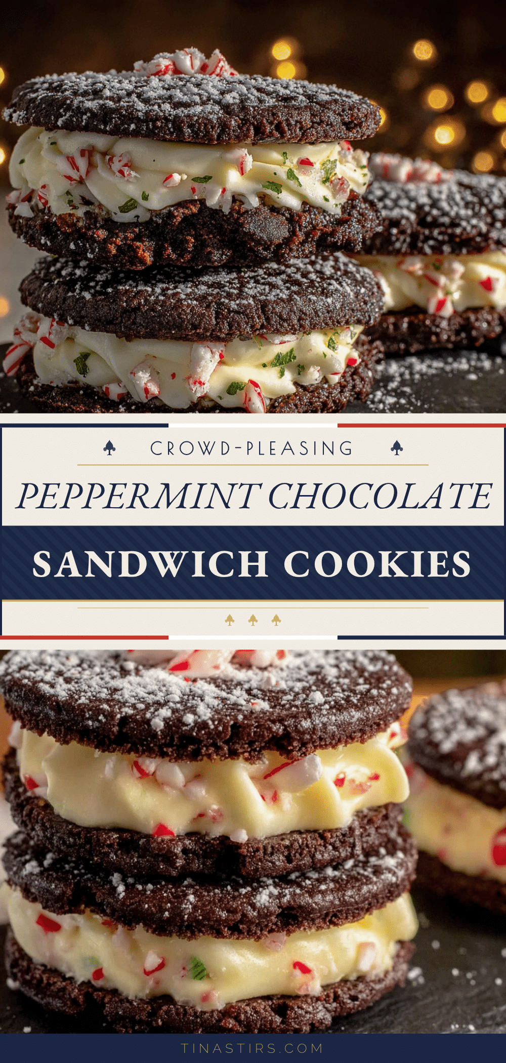 peppermint chocolate mint sandwich cookies recipe