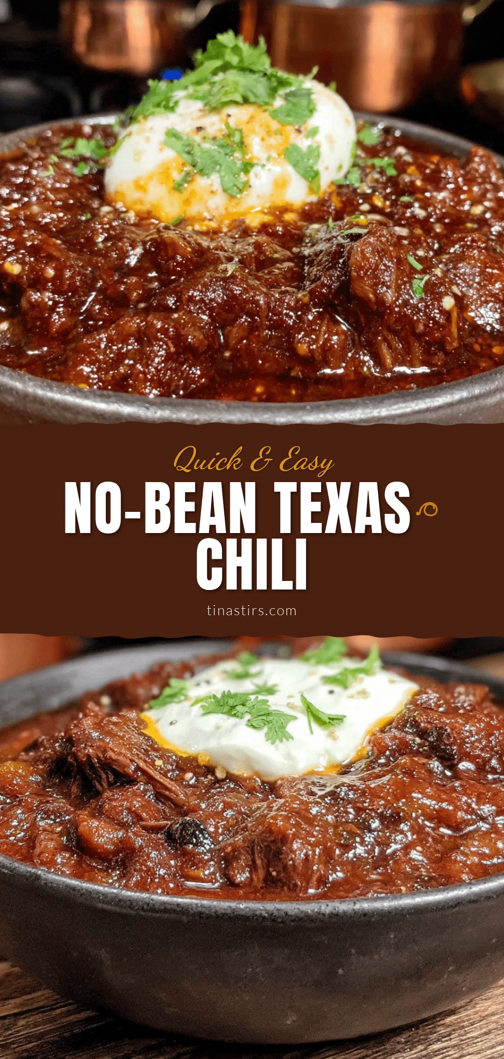 quick no-bean Texas chili recipe