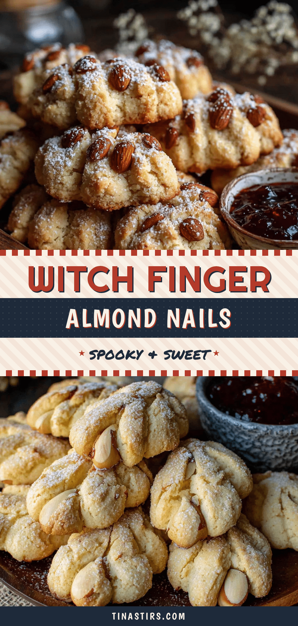 wholesome witch finger cookies with almond nails recipe